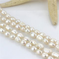 Long Pearl Necklace 7 milímetros AA barroco 60 polegadas Pearl Necklace Costume Jóias